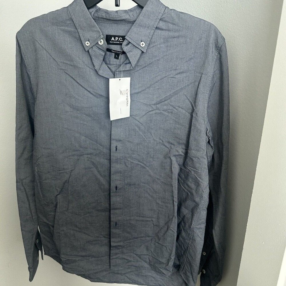 Eton Mens button down dress shirt Navy blue small 38 15 MSRP $280 100003781-29